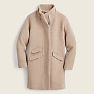 JCREW COCOON COAT IN ITALIAN STADIUM-CLOTH WOOL.